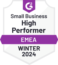G2 Small Business High Performer EMEA Winter 2024