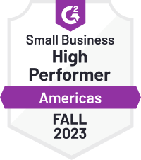G2 High Performer Small Business Americas Fall 2023