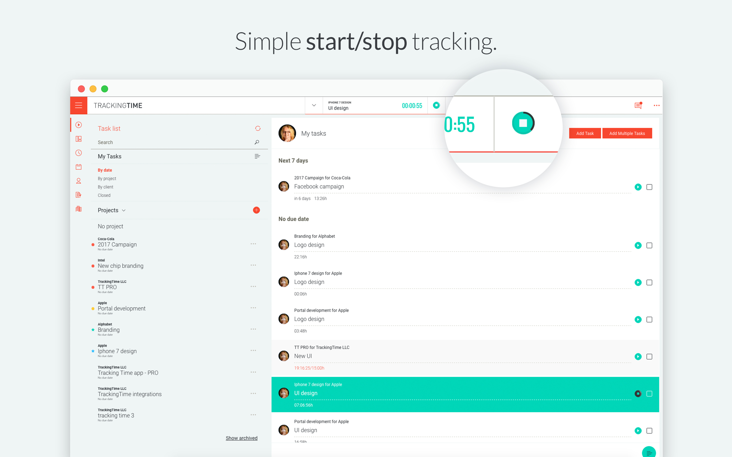 trackingtime projectimer