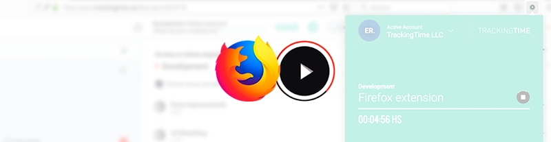 The TrackingTime Button is available for Firefox