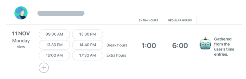 timecards for attendance