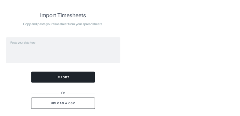 import timesheets