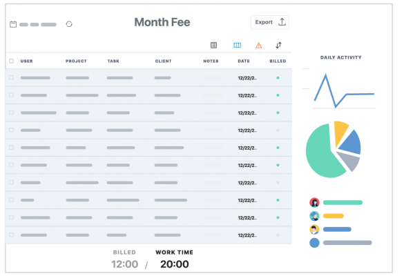 using trackingtime