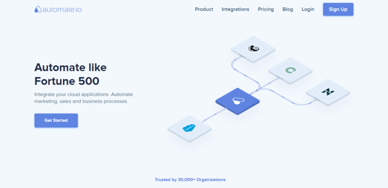 Automate.io - Marketing Automation Tools to Try in 2021