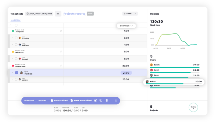 timesheet app