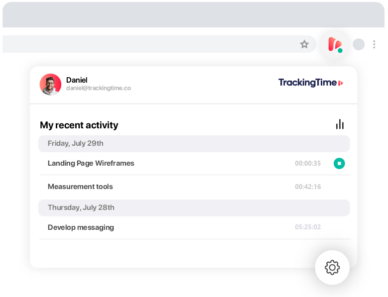 TrackingTime Browser Extension
