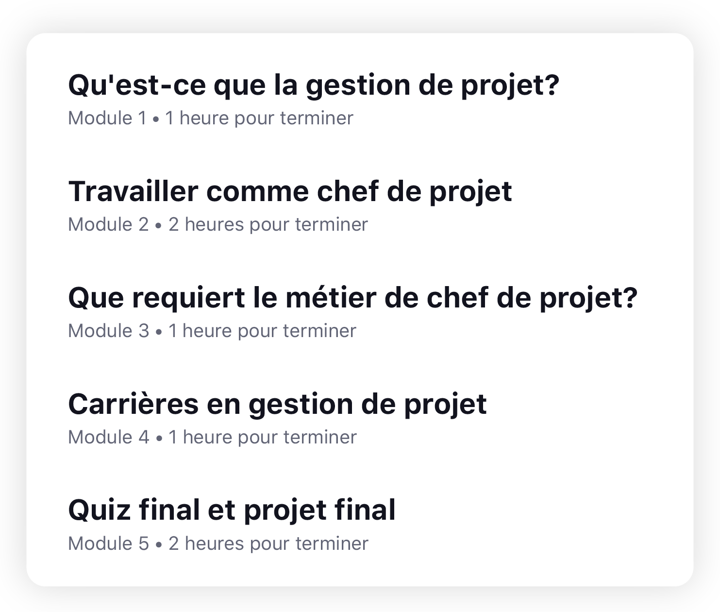 Cours de gestion de projet proposé par IBM sur Coursera 