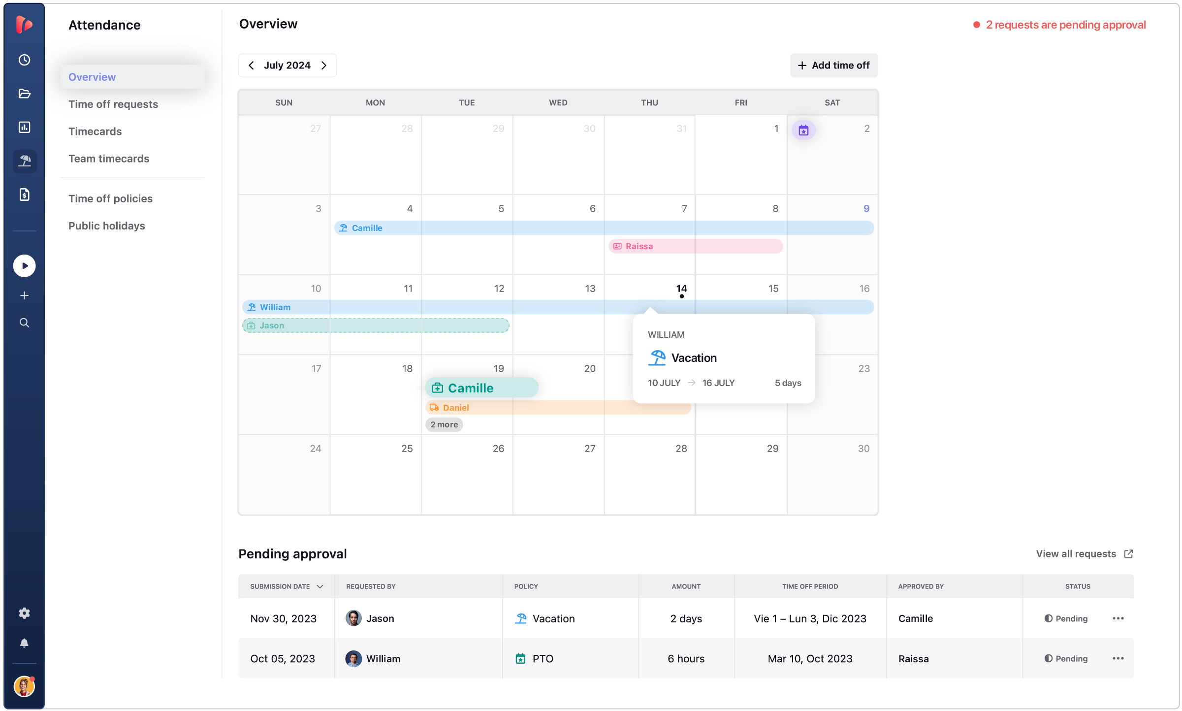 attendance tracking