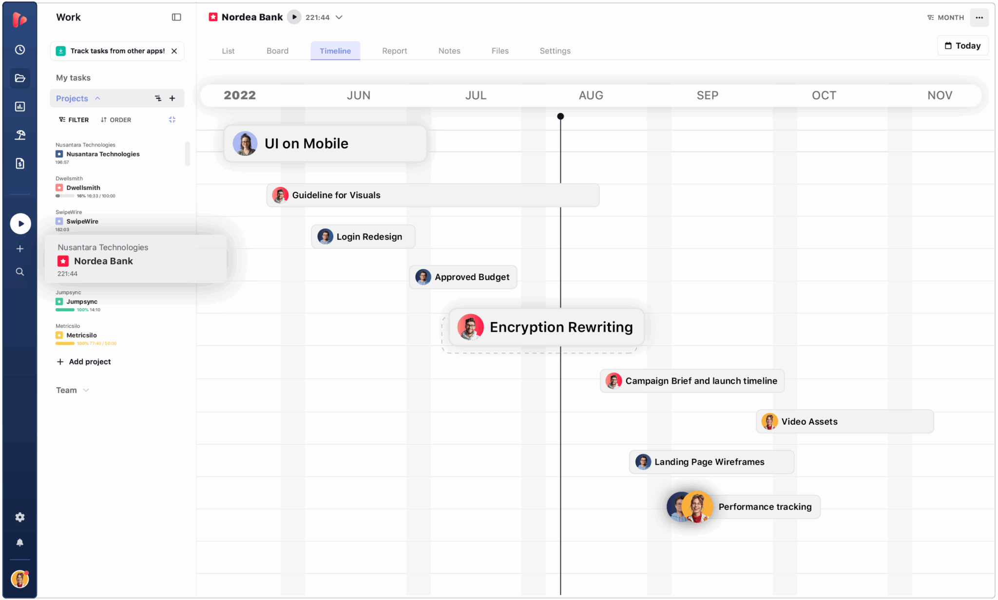 Project Management Software with Built-in Time Tracking