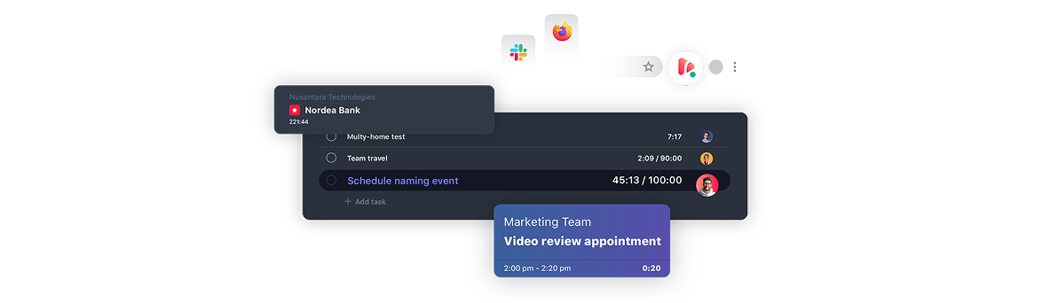 time tracker for desktop, mobile, browser & web