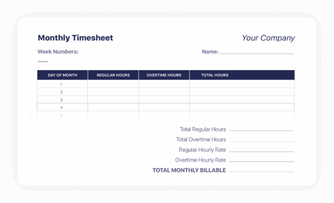 Free Timesheet Templates (Excel, Google Sheets, PDF) – Download Now