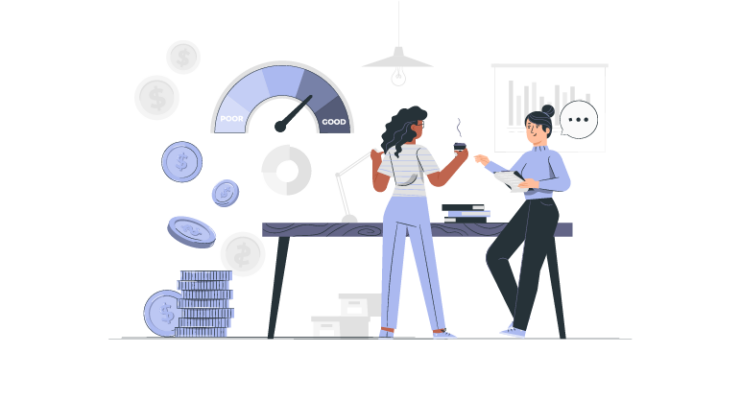 How to calculate project profitability for agencies, with a visual showing margin analysis, project costs, and profitability review.